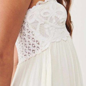 Free People Adella Corset Maxi Dress in Ivory Small